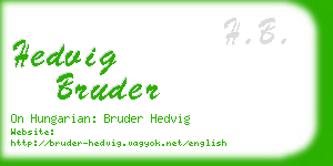 hedvig bruder business card